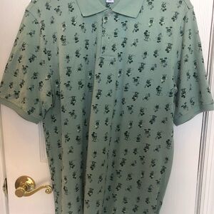 Disney x Amazon Green Mickey Mouse Men's Polo Shirt